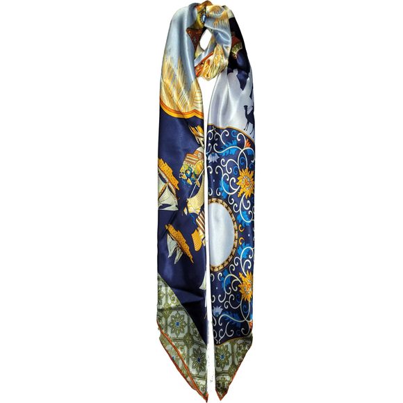 NWT Genuine 100% Mulberry Silk Satin Scarf 42"x42" Large Square Shawl 59511 - Picture 9 of 9